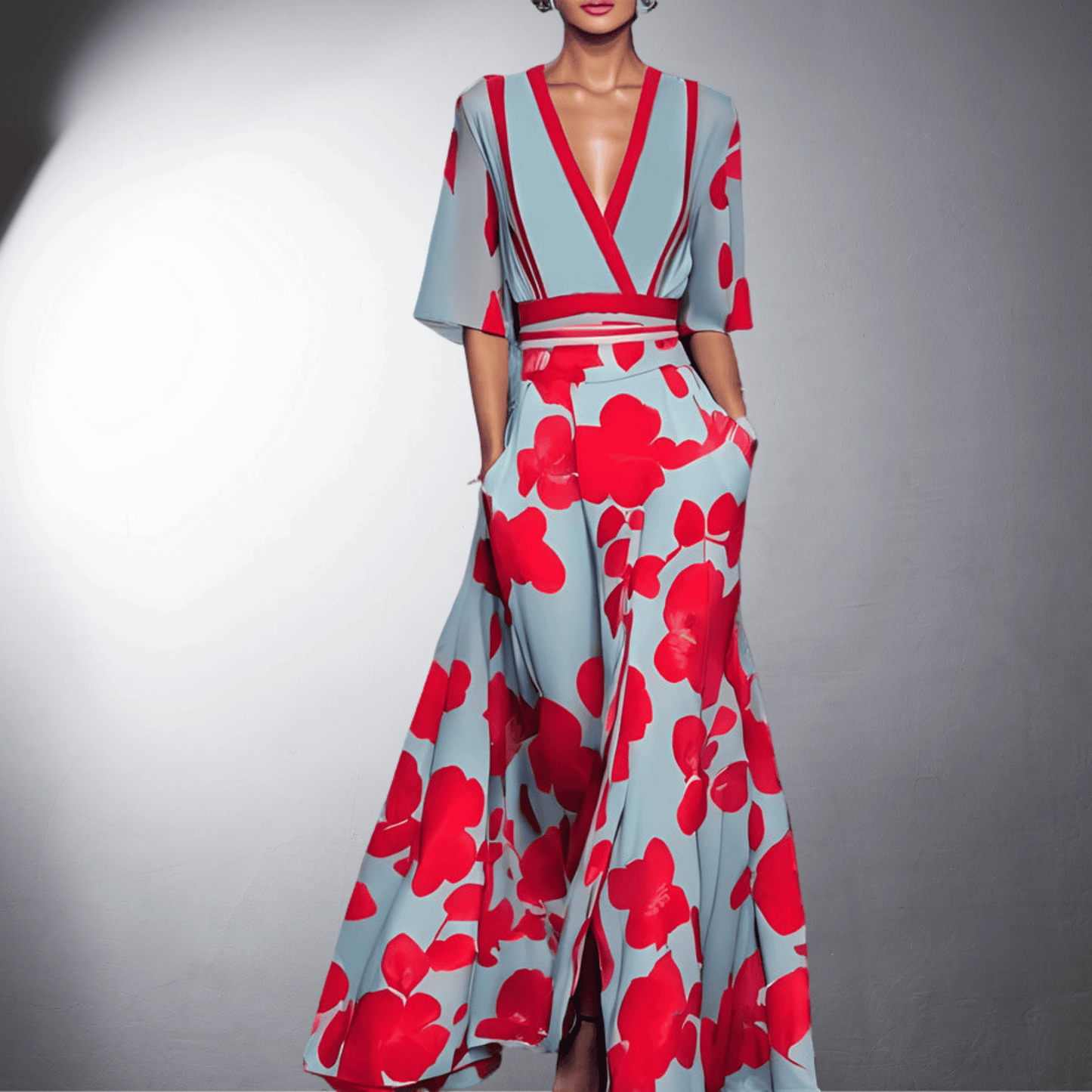 Lena™ | R?cznie robiona elegancka sukienka w kwiaty