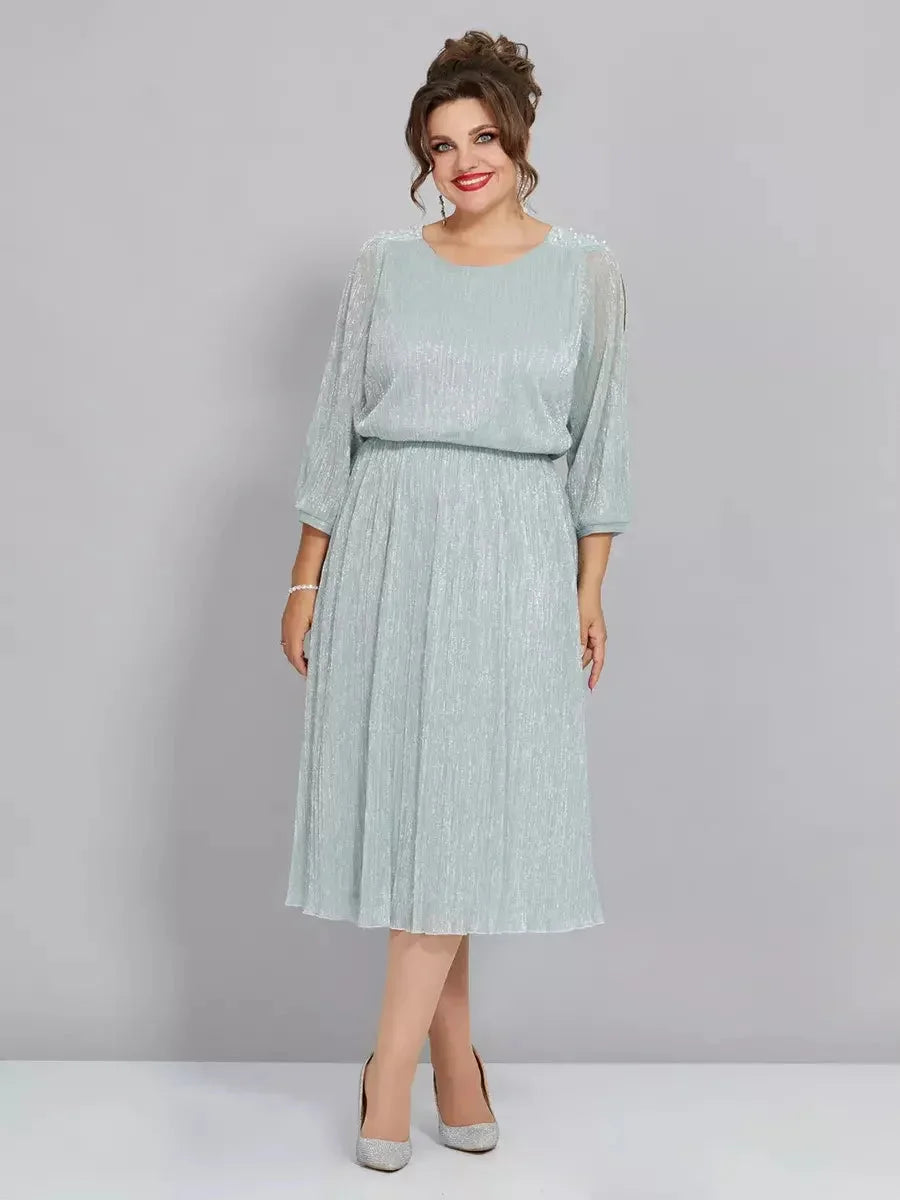 Elżbieta™ | Elegancka Sukienka Jesienno-Zimowa w Nowym Stylu