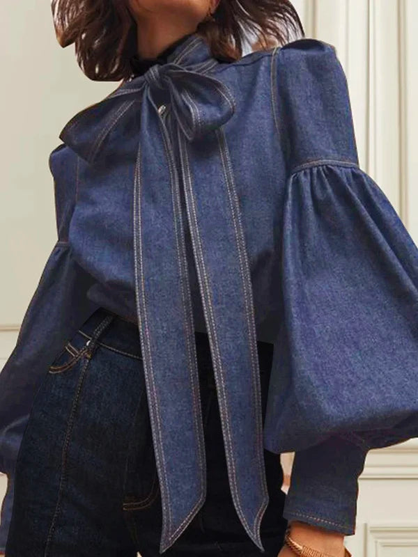 Christy™ | Puff Denim Blus
