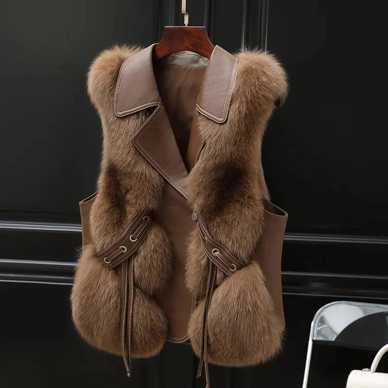 Isabella™ | Luksusowa kamizelka ze sztucznego futra