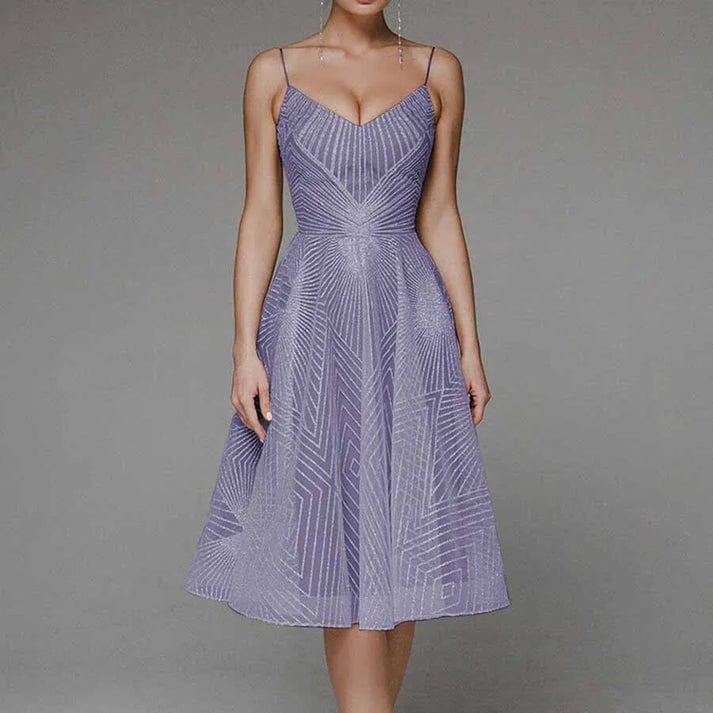 Lucy | Elegancka sukienka z odkrytymi plecami