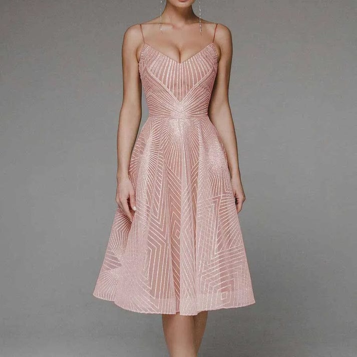 Lucy | Elegancka sukienka z odkrytymi plecami