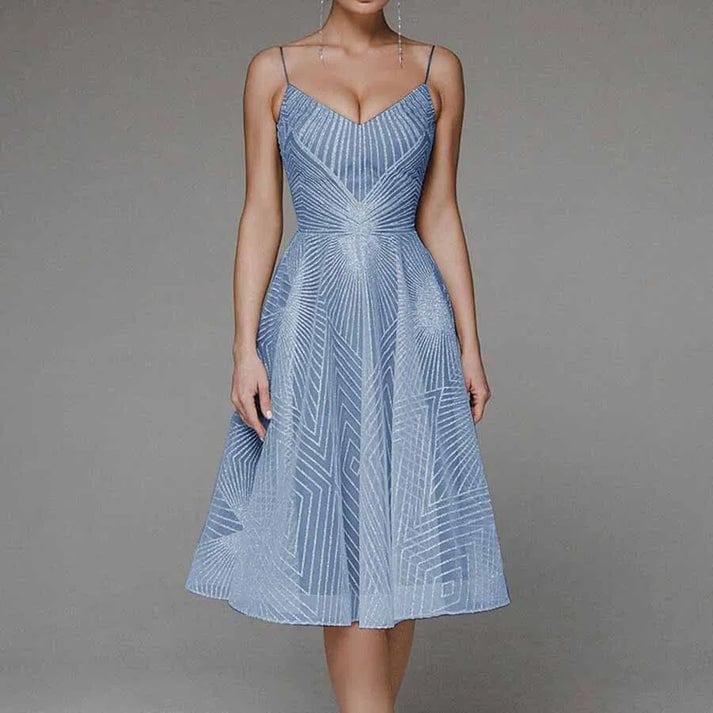 Lucy | Elegancka sukienka z odkrytymi plecami
