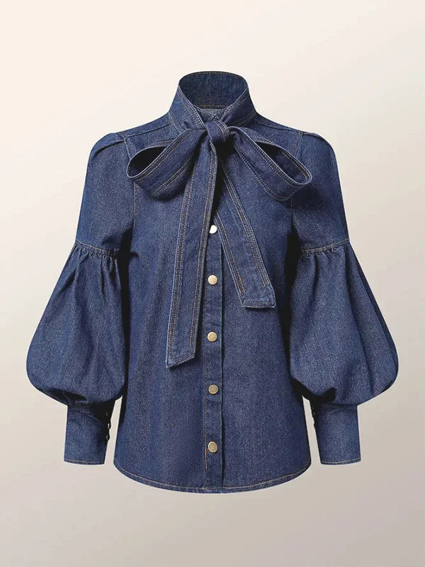 Christy™ | Puff Denim Blus