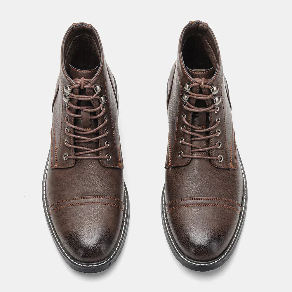 Keitha | Botki typu derby w stylu vintage