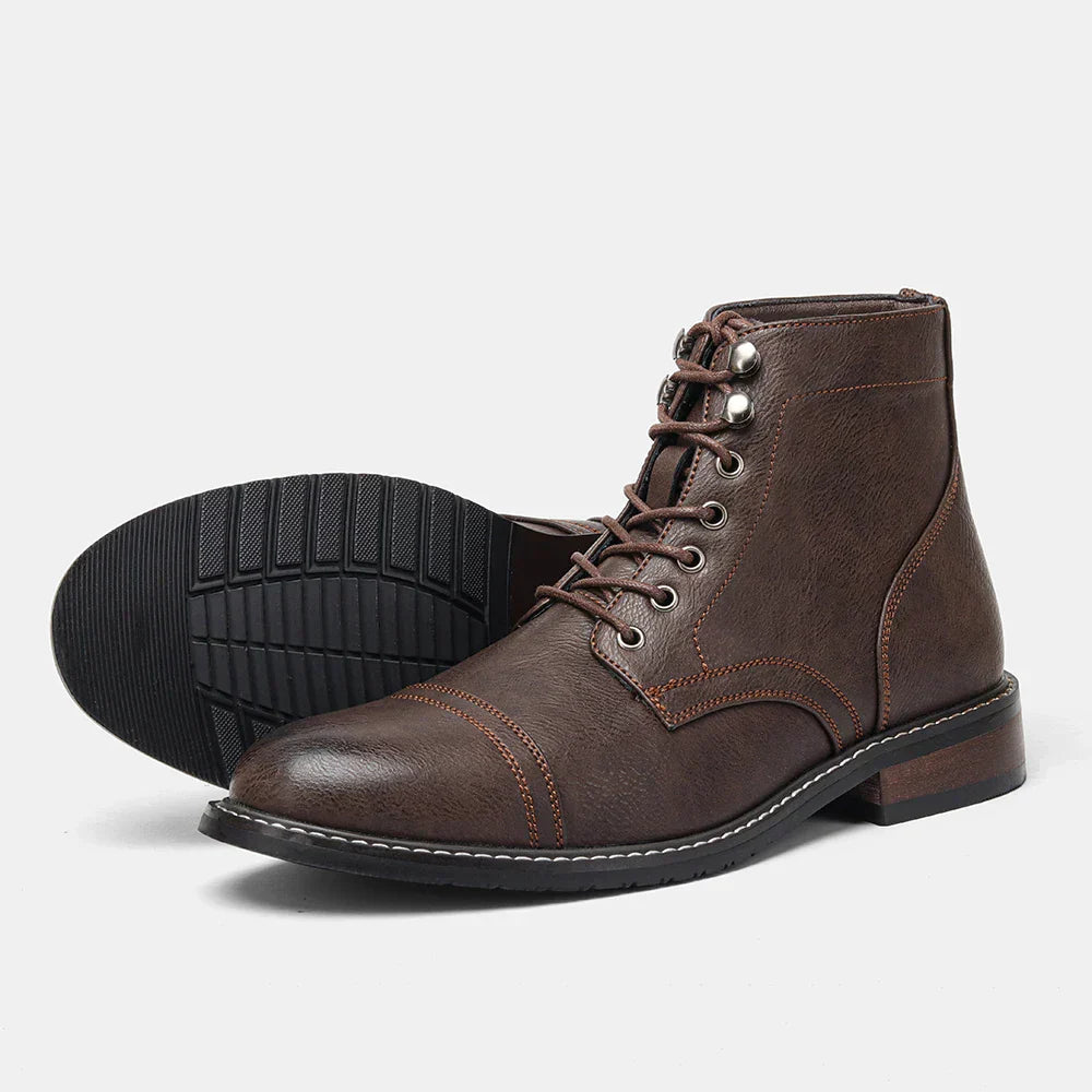 Keitha | Botki typu derby w stylu vintage