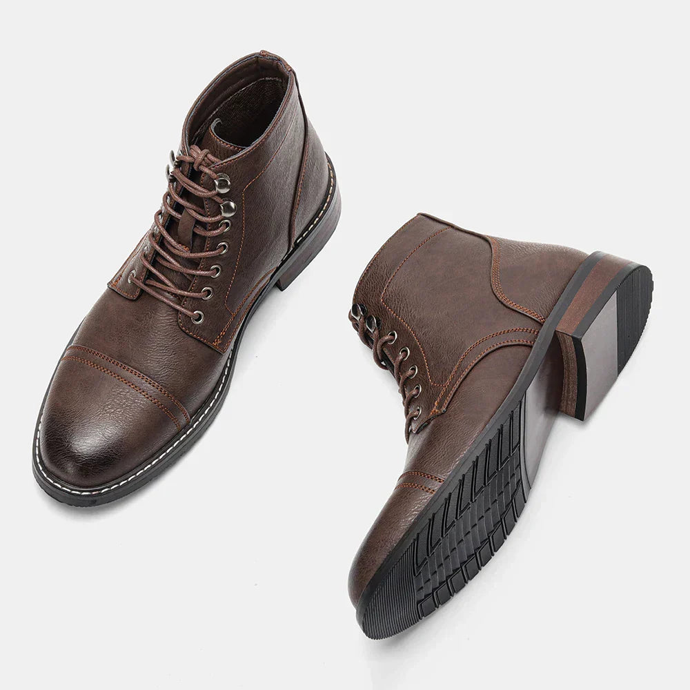 Keitha | Botki typu derby w stylu vintage