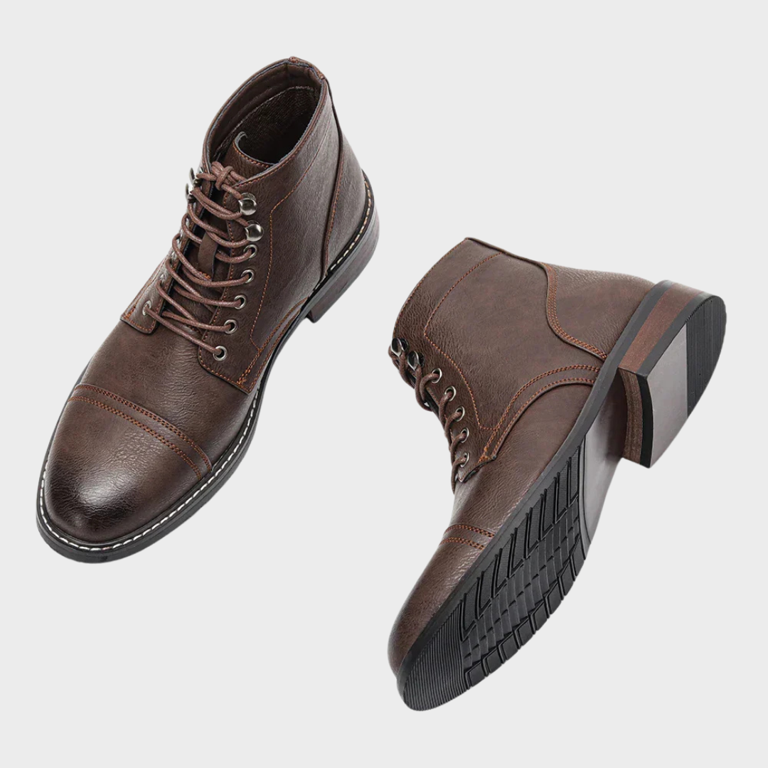 Keitha | Botki typu derby w stylu vintage