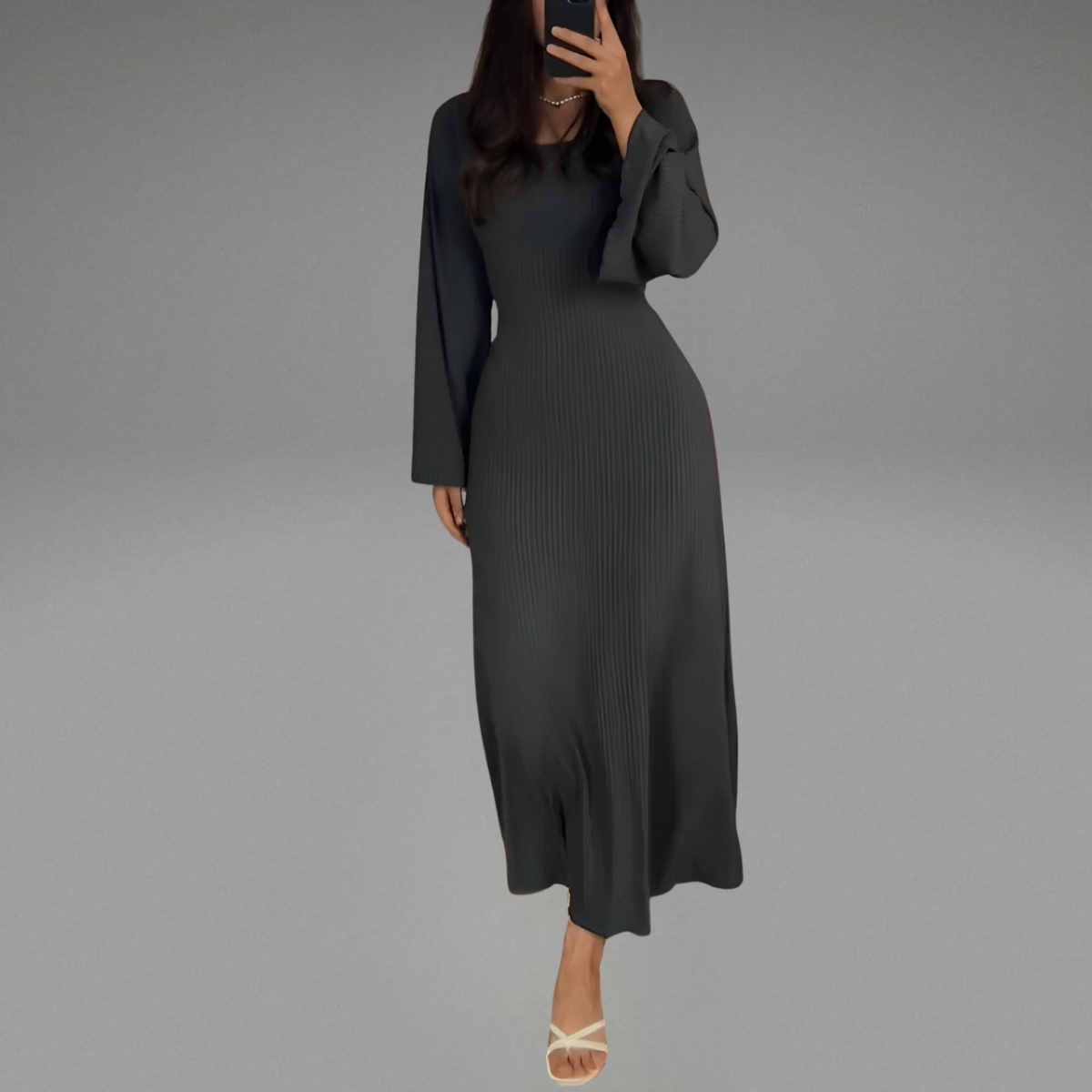 Beatrice™ | Dzianinowa sukienka maxi