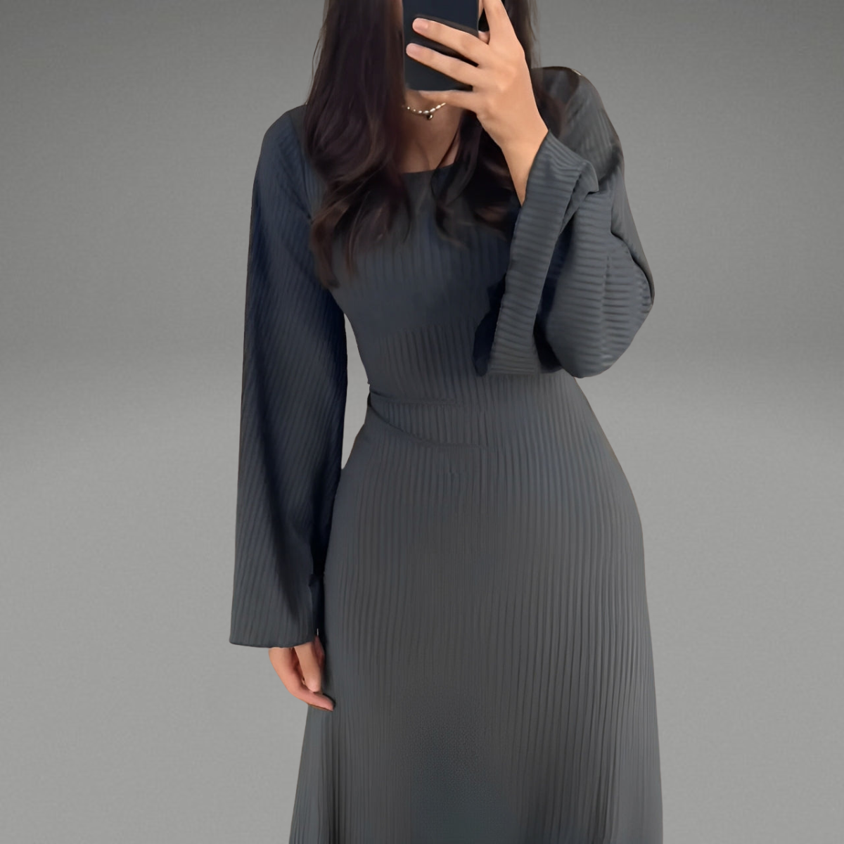 Beatrice™ | Dzianinowa sukienka maxi