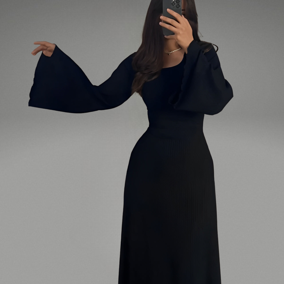 Beatrice™ | Dzianinowa sukienka maxi