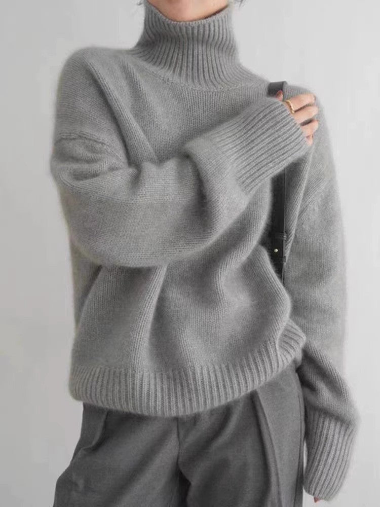 Lara™ | Kaszmirowy sweter z golfem