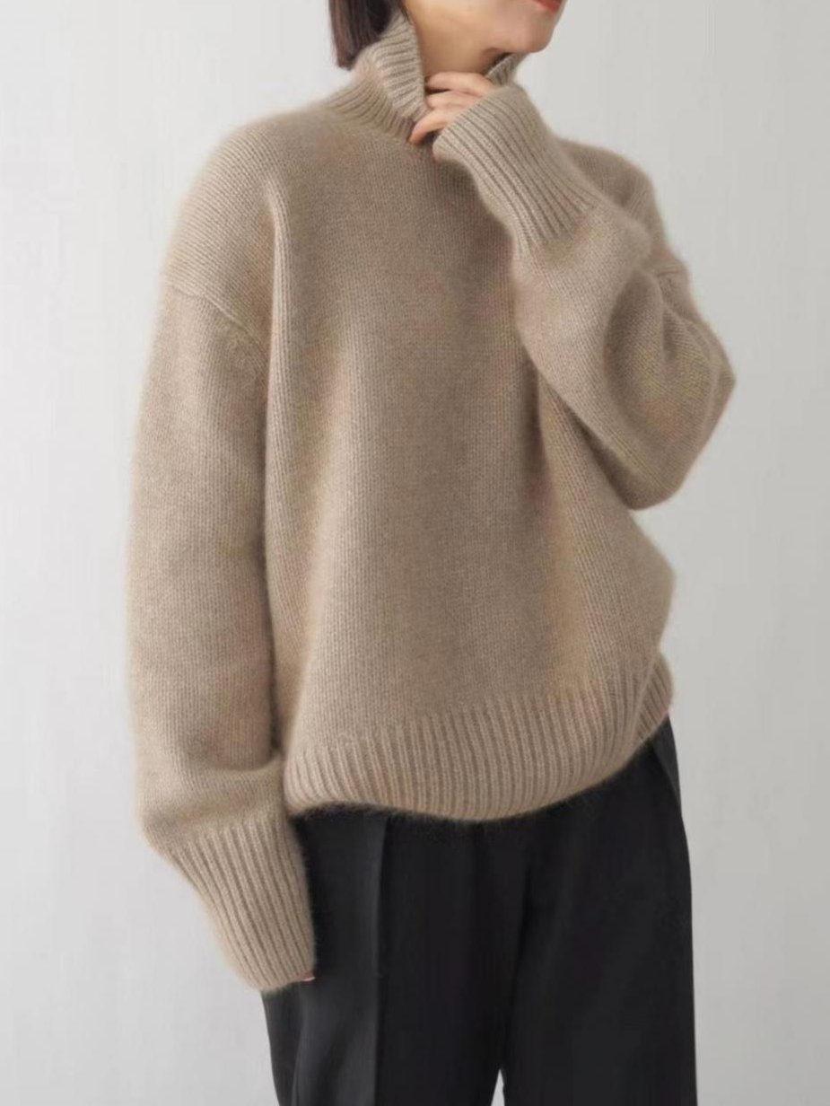 Lara™ | Kaszmirowy sweter z golfem