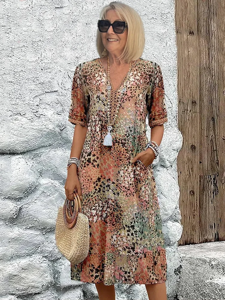 Fatima - Sukienka w kwiatowy print