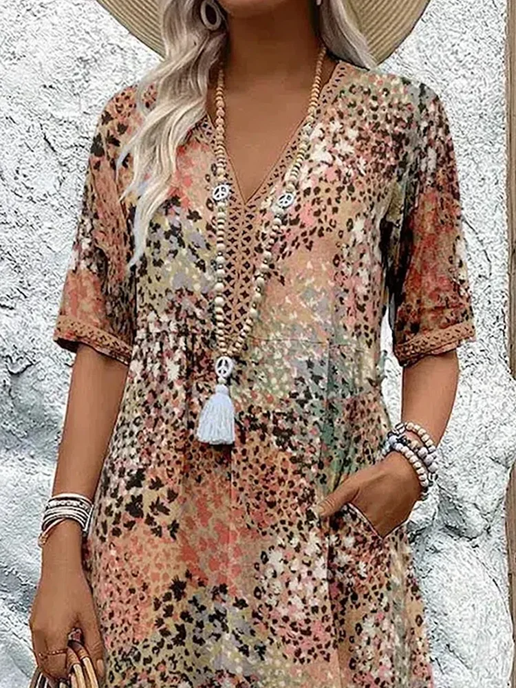 Fatima - Sukienka w kwiatowy print