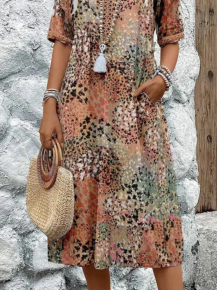 Fatima - Sukienka w kwiatowy print