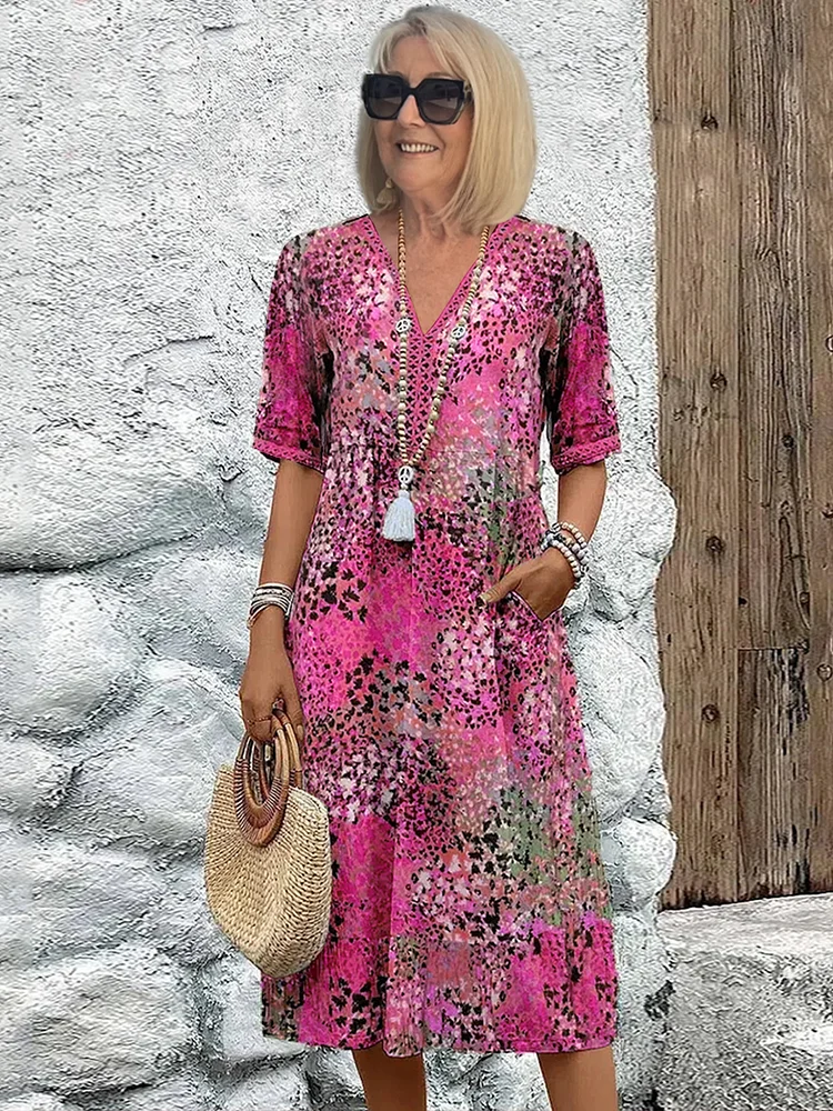 Fatima - Sukienka w kwiatowy print