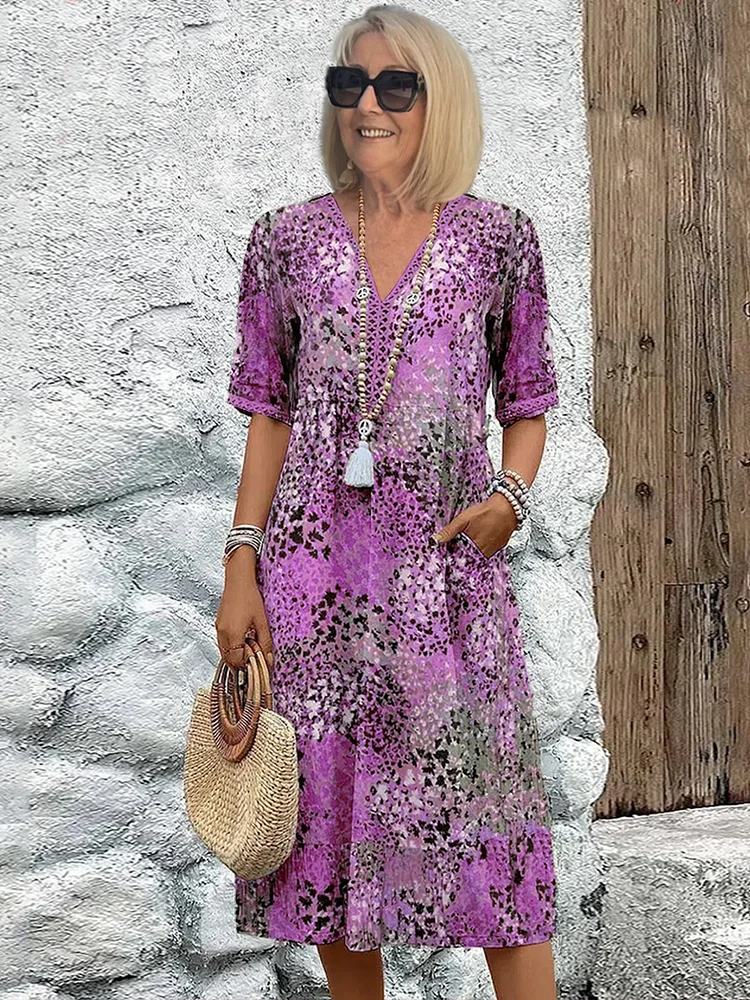 Fatima - Sukienka w kwiatowy print