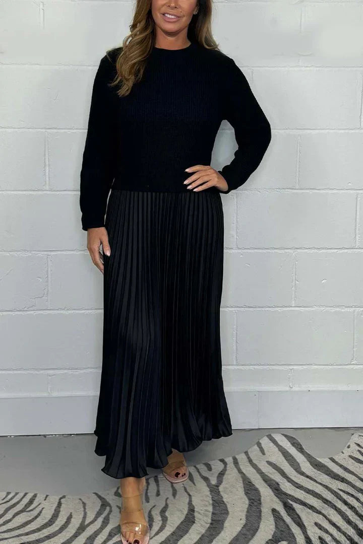 Claire - Elegancka sukienka sweterkowa 2 w 1