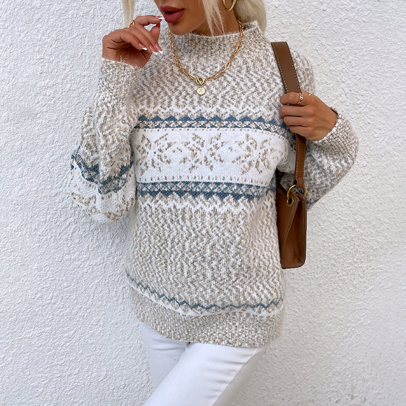 Claire – Elegancki, dzianinowy sweter w stylu vintage