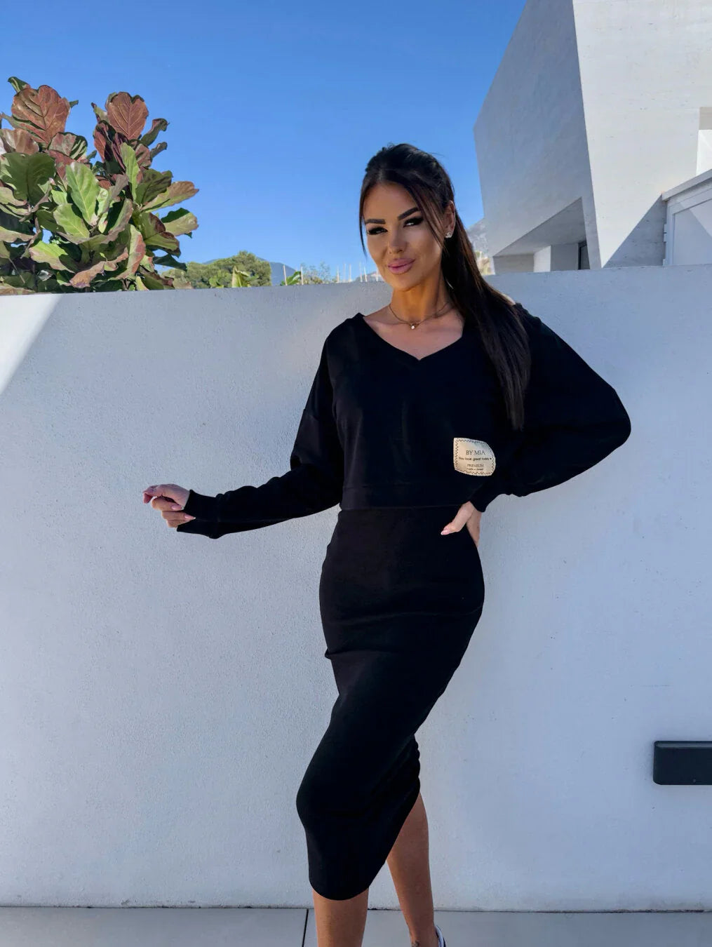 Lana - Casualowy zestaw bluza i sukienka