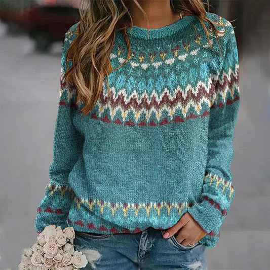 Alina | Sweter zimowy w stylu retro