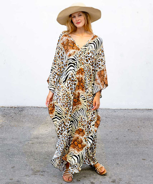 Oliwia – Letni kaftan z bawełny i lnu