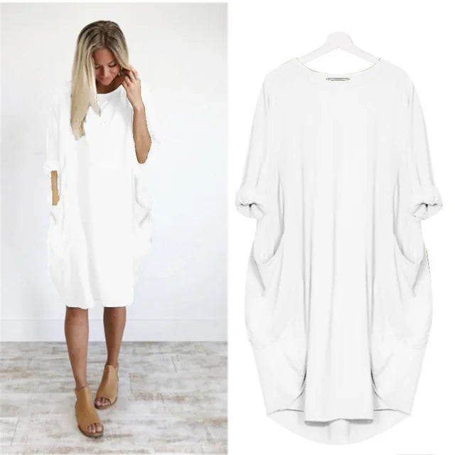 Bianca™ | Luźna i elegancka sukienka na co dzień