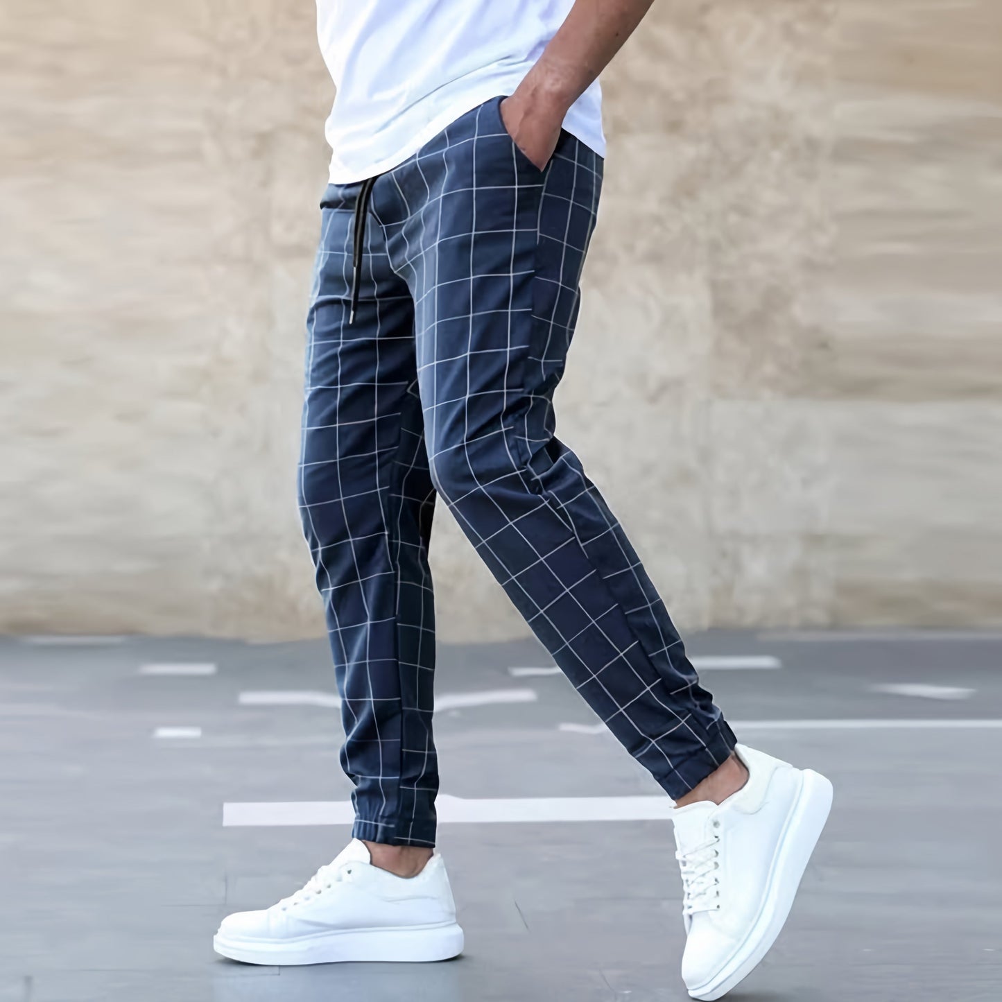 Clemens – Eleganckie czterokolorowe spodnie do joggingu