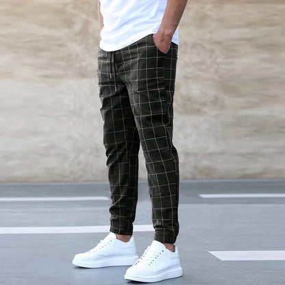 Clemens – Eleganckie czterokolorowe spodnie do joggingu