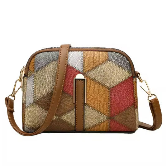 Luna | Mini torebka na ramię w stylu patchworkowym