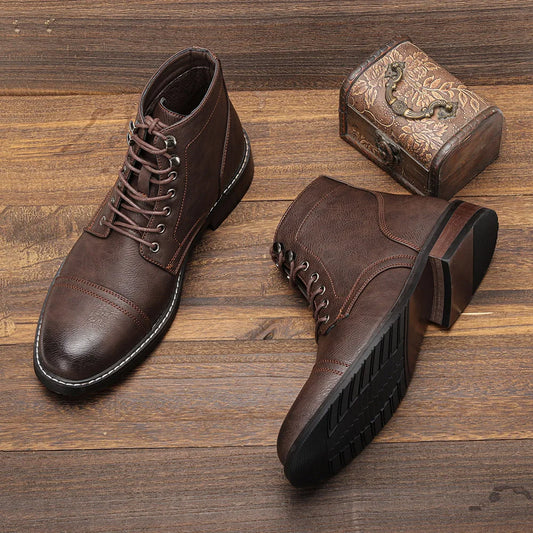 Keitha | Botki typu derby w stylu vintage