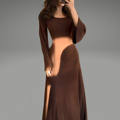 Beatrice™ | Dzianinowa sukienka maxi