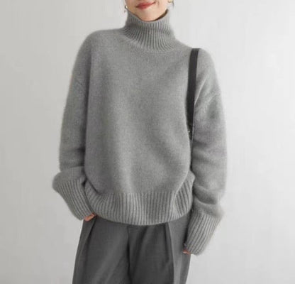 Lara™ | Kaszmirowy sweter z golfem