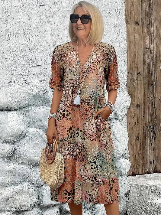 Fatima - Sukienka w kwiatowy print