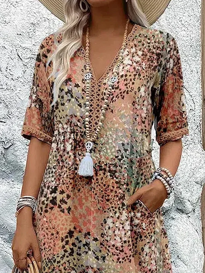 Fatima - Sukienka w kwiatowy print