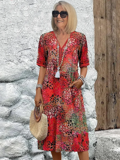 Fatima - Sukienka w kwiatowy print