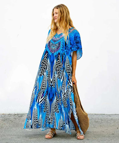 Amelia – Letni kaftan z bawełny i lnu