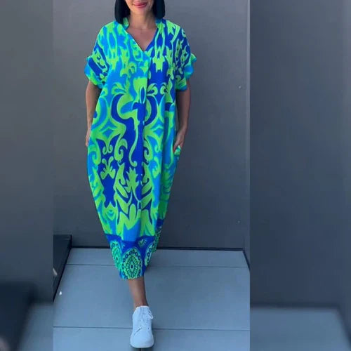 Elena - Elegancka sukienka w kwiaty