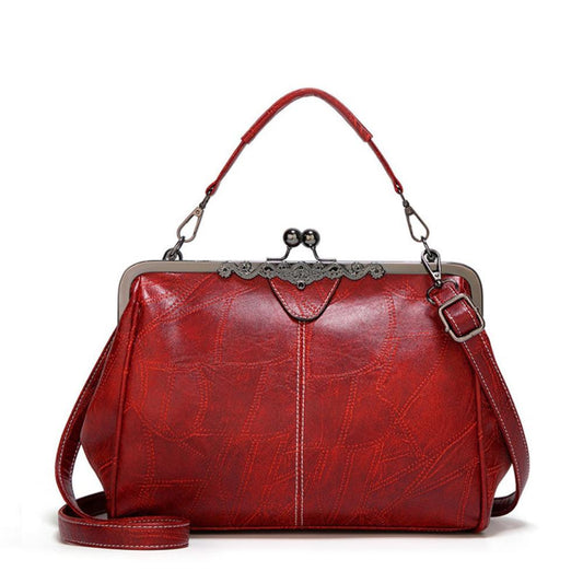Mila | Torebka w stylu vintage zapinana na klapę