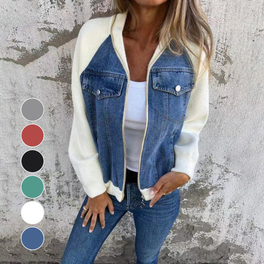 Karin™ | Modna patchworkowa kurtka d?insowa Twoja nowa ulubiona!