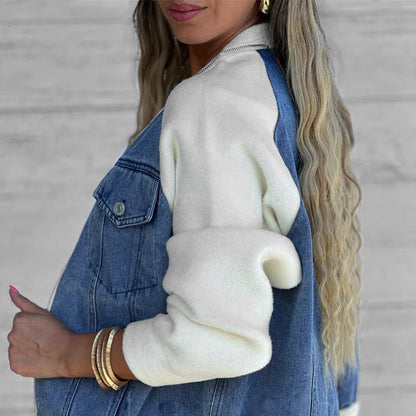 Karin™ | Modna patchworkowa kurtka d?insowa Twoja nowa ulubiona!