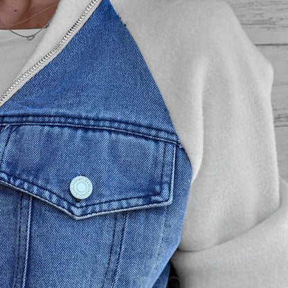 Karin™ | Modna patchworkowa kurtka d?insowa Twoja nowa ulubiona!